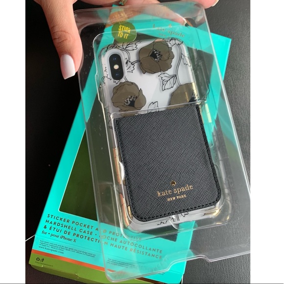 kate spade Accessories - Kate Spade Sticker Pocket and Hardshell Case Set